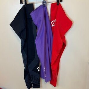 Peloton Activewear Trio - Black, Purple, Red Leggings